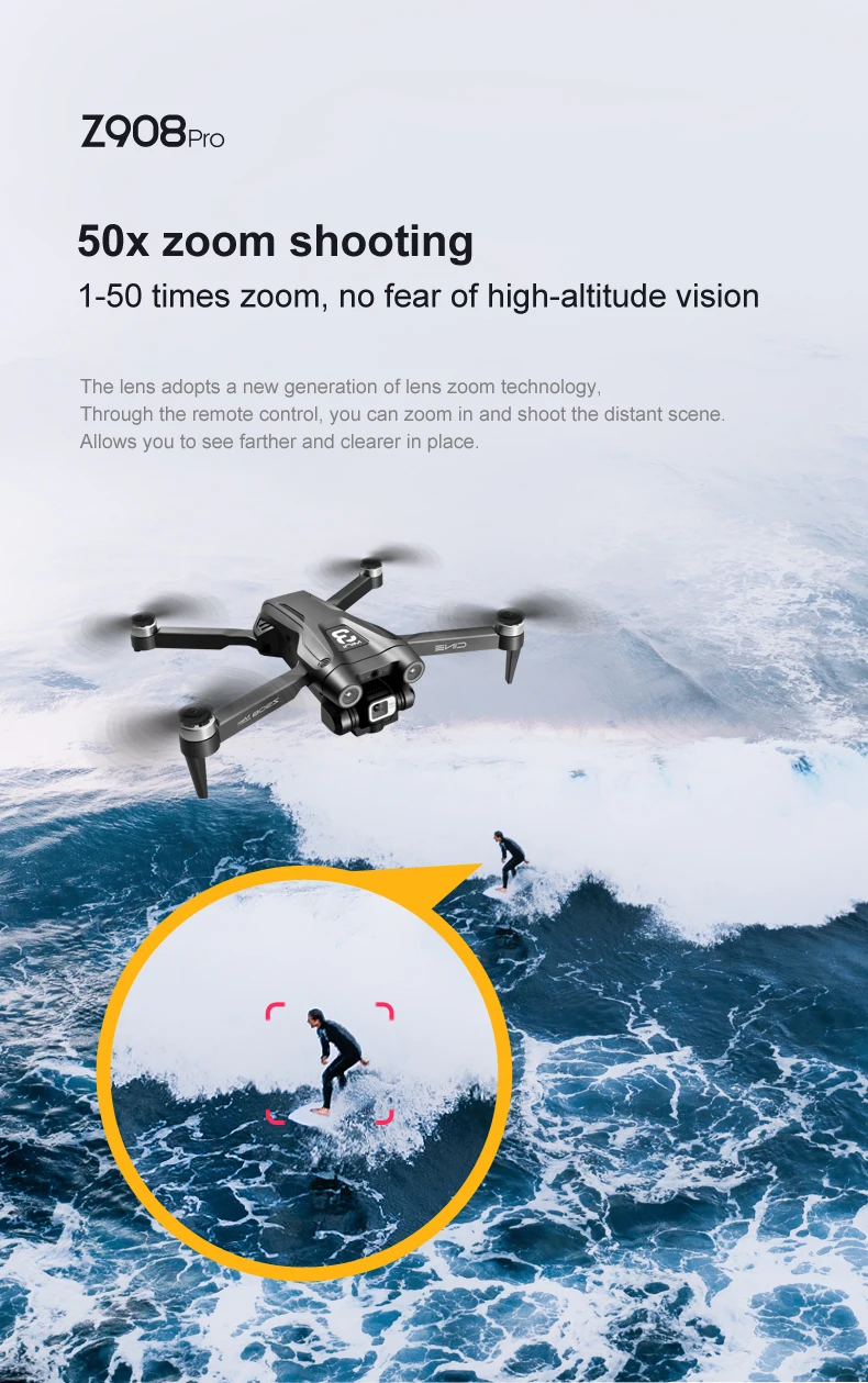 S07253e8dc643438aae705cf3aa0d0ee10 For Xiaomi Z908Max Drone 8K 5G GPS Professional HD Aerial Photography Dual-Camera Omnidirectional Obstacle Avoidance Quadrotor