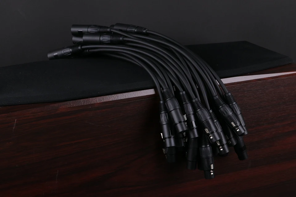 S0a8945d552aa4f21a72922cd7f66b320B 1PC 3Pin XLR Cable Male to Female Plastic Plug OFC Copper Shielded For Mixer Microphone Amplifier 0.3m 1m 2m 3m 5m 8m 10m 15m