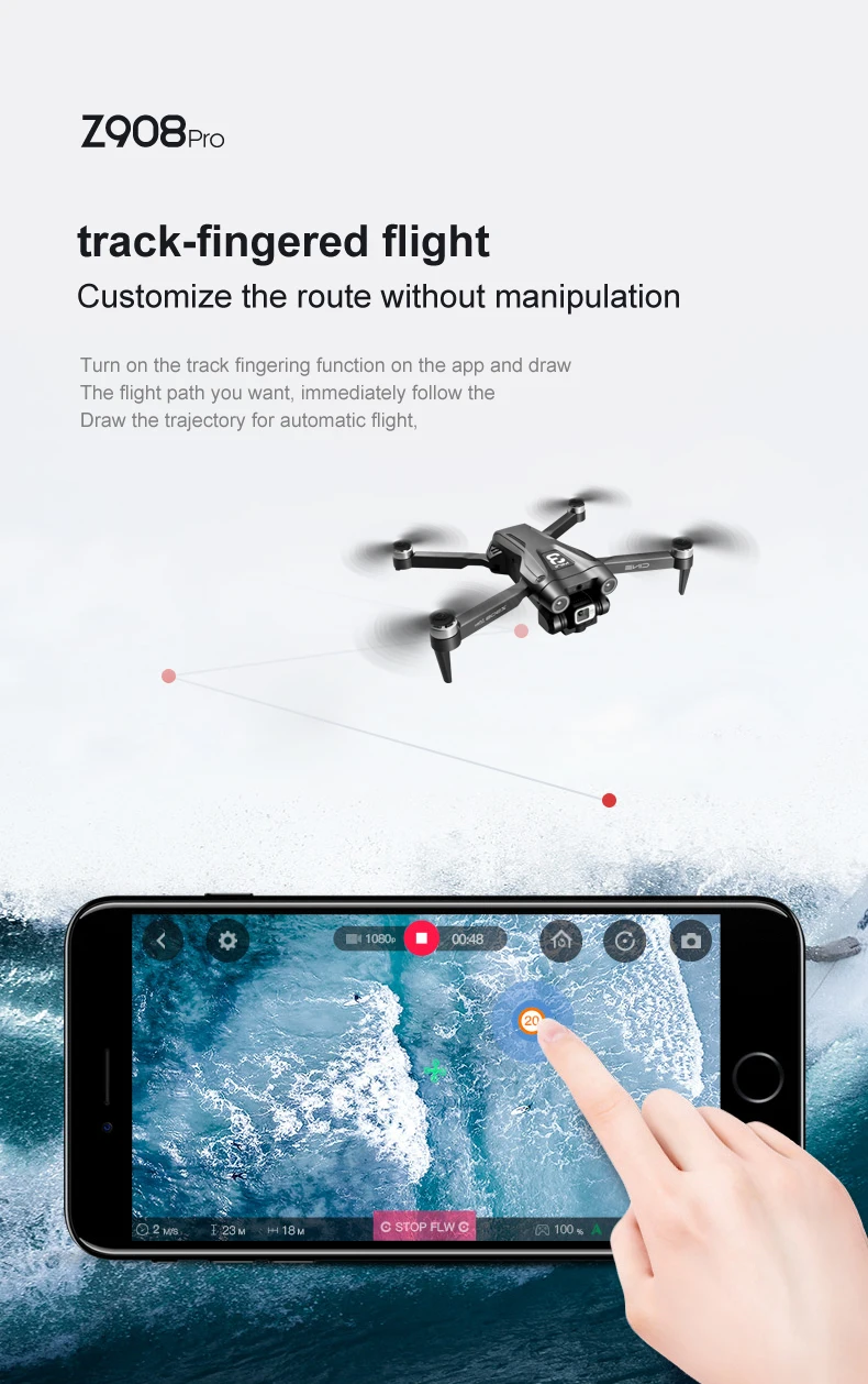 S0d345e72eb7d4f6d959f42bf70bf06b2k For Xiaomi Z908Max Drone 8K 5G GPS Professional HD Aerial Photography Dual-Camera Omnidirectional Obstacle Avoidance Quadrotor