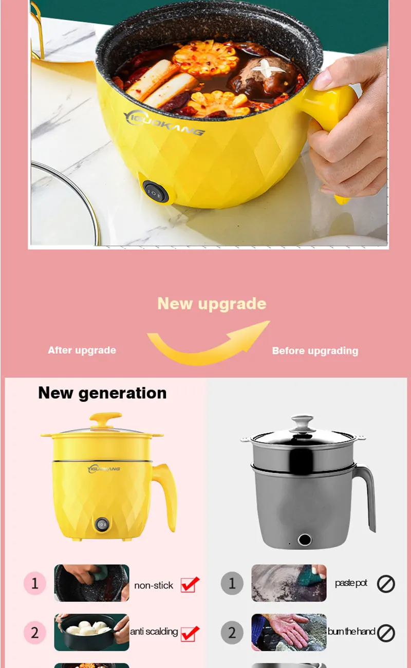 S0d91328971564d589de1e3260606d1c8s 1.8L Multifunctional Electric Rice Cooker Mini Non-stick Cookware Multicooker for Home and Kitchen Appliances Pan Pots Offers
