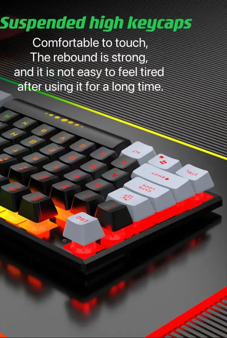 S0e8102d6dd694b4bba33bfe522e7cd14V Wired Keyboard And Mouse Set Usb Luminous Mechanical Keyboard And Mouse Set For PC Laptop Computer Game Office