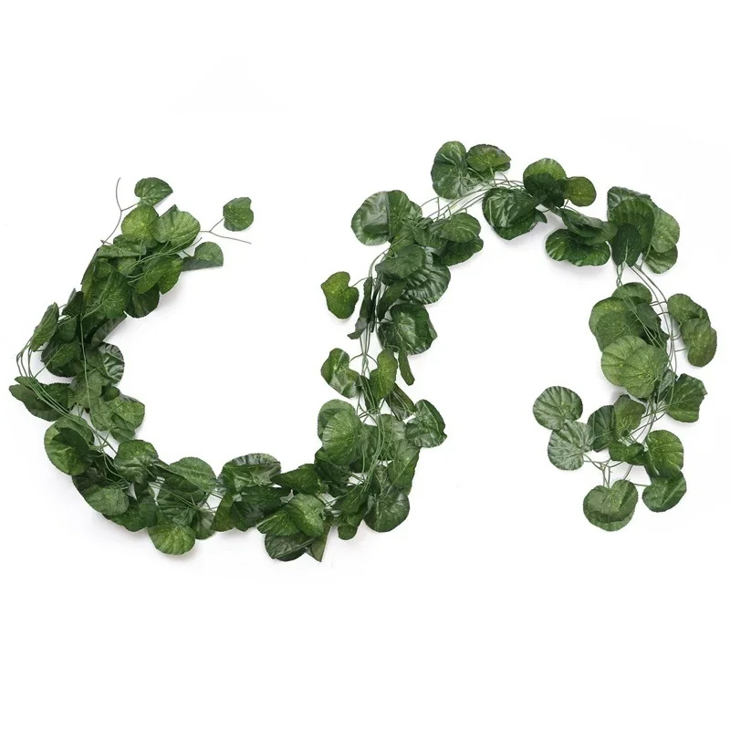 S0f1b33f9e6814c65abcc359ced0ff378U 200CM Artificial Plant Green Ivy Leaf Garland Fake Plant Creeper Hanging Vine DIY for Wedding Party Home Garden Wall Decoration