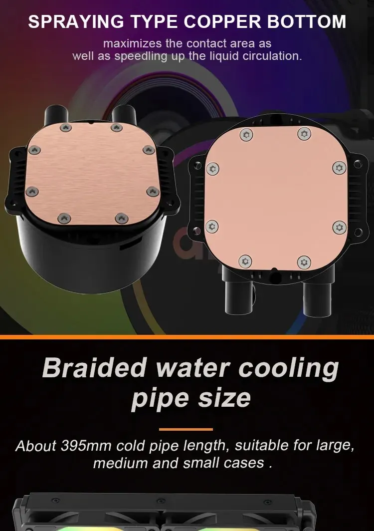 Aigo Water Cooler CPU Cooling Computer RGB Water Cooling Heatsink Integrated CPU Cooler Fan Radiator LGA 1700/1151/2011/AM3 /AM4 13 S17af7660acd64aafb80a5219924ef6ec1 Aigo Water Cooler CPU Cooling Computer RGB Water Cooling Heatsink Integrated CPU Cooler Fan Radiator LGA 1700/1151/2011/AM3 /AM4