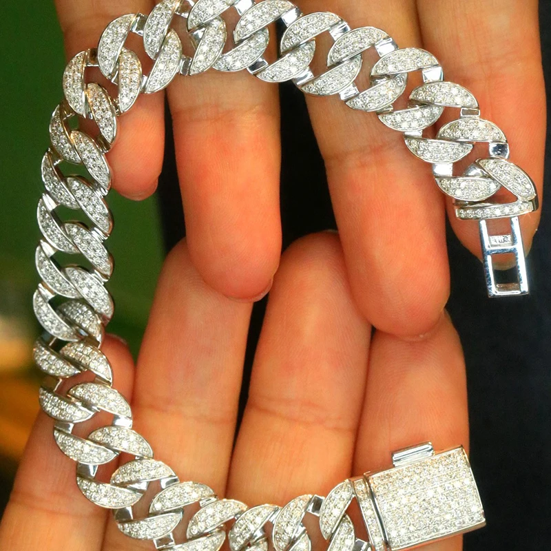 LUOWEND 100% 18K White Gold Bracelet Real Natural Diamonds 3.05carat Fine Luxury Chain Shape Bracelet Jewelry for Women Wedding 10 S1802e71468984f5cbb6e232330238680L LUOWEND 100% 18K White Gold Bracelet Real Natural Diamonds 3.05carat Fine Luxury Chain Shape Bracelet Jewelry for Women Wedding