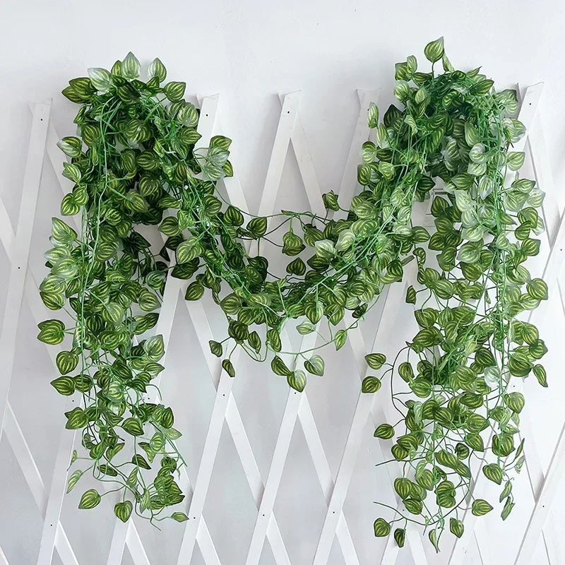 S21785a5c248f414da240cd6be74cb42cf 200CM Artificial Plant Green Ivy Leaf Garland Fake Plant Creeper Hanging Vine DIY for Wedding Party Home Garden Wall Decoration