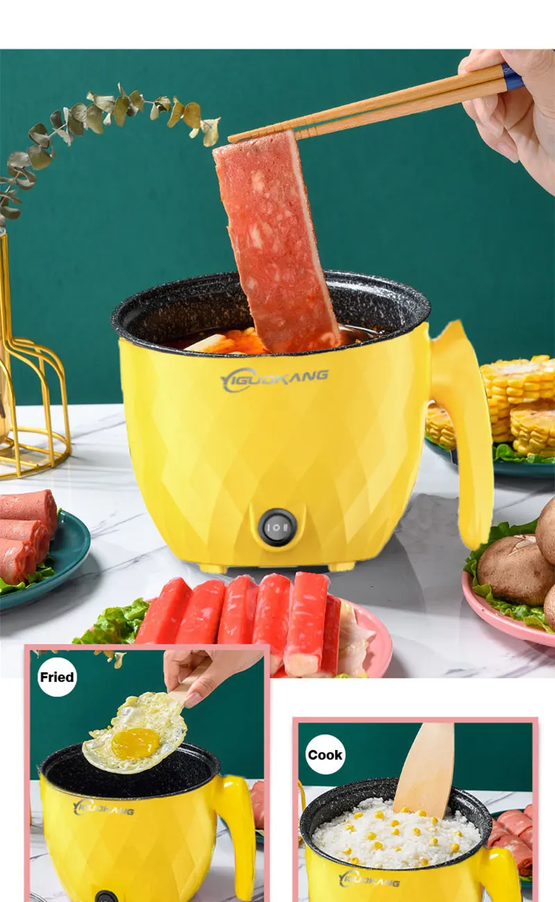 S230e3dc569d54b7fbc8e9d63a3c8114bf 1.8L Multifunctional Electric Rice Cooker Mini Non-stick Cookware Multicooker for Home and Kitchen Appliances Pan Pots Offers