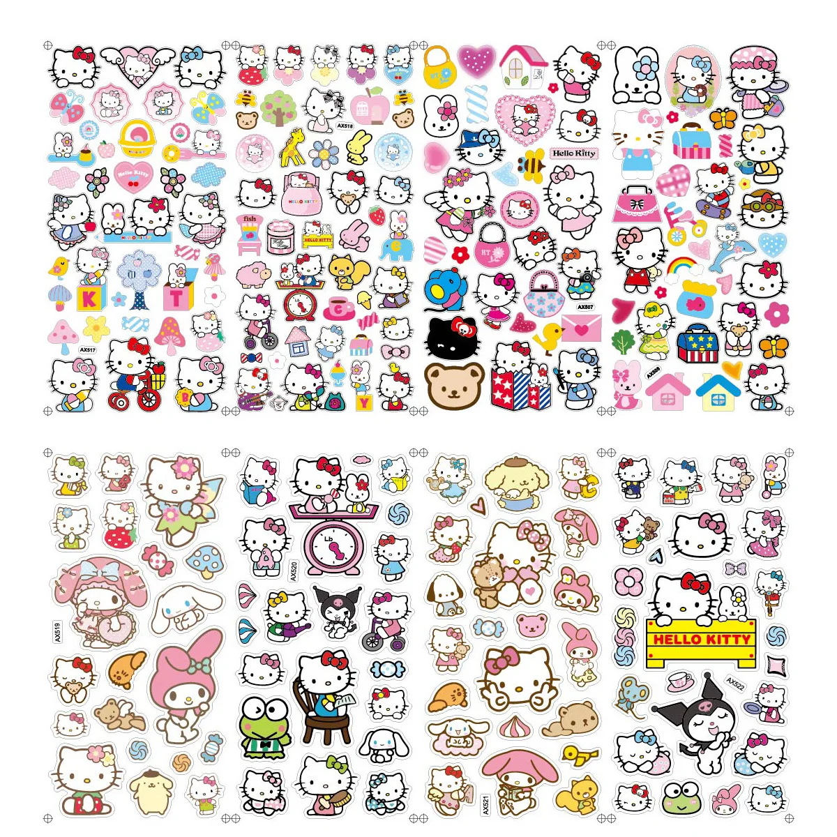 S24a04831541143c0a5bebe4aca7b01cfX Sanrio 3D Cartoon Cloud Sense Foam Stickers Kt Cat Kulomi Melody Yugui Dog Cartoon Cute Stickers Decorative Toys