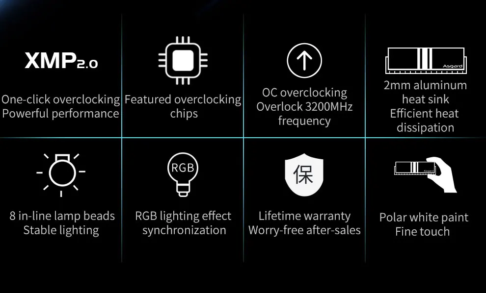 S2e25547075894caba3d2ce508167745a5 Asgard Valkyrie V5 Series RGB RAM 8GBx2 16GBX2 3200MHz 3600MHz RAM Memoria Computer Desktop DDR4 8g 16g 3200MHz 3600Mhz DIMM RGB