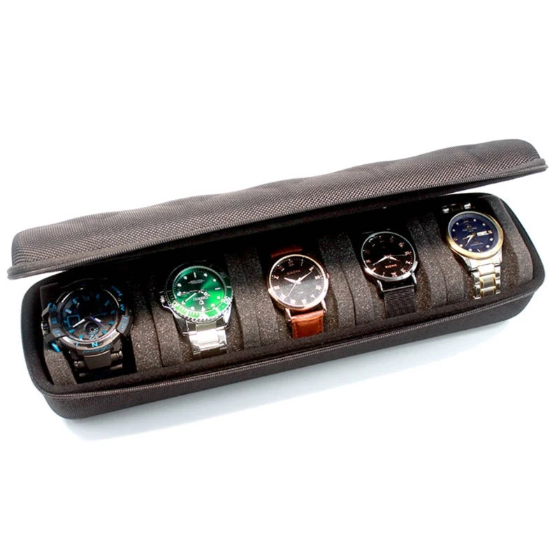 Portable Travel Watch Box Collector Storage Jewelry Storage Protector Black Watch Case Organizer for Men Gift 15 S377a48d863114011be56e3c241a84bfbr Portable Travel Watch Box Collector Storage Jewelry Storage Protector Black Watch Case Organizer for Men Gift
