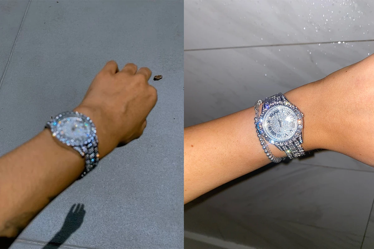 S3ba4704704b24c4895bd797886831ebbj MISSFOX Pink Women Watch Luxury Small Face Elegant Quartz Watches For Ladies Icy Look Party Jewelry Mini Babe So Cute Arm Clock