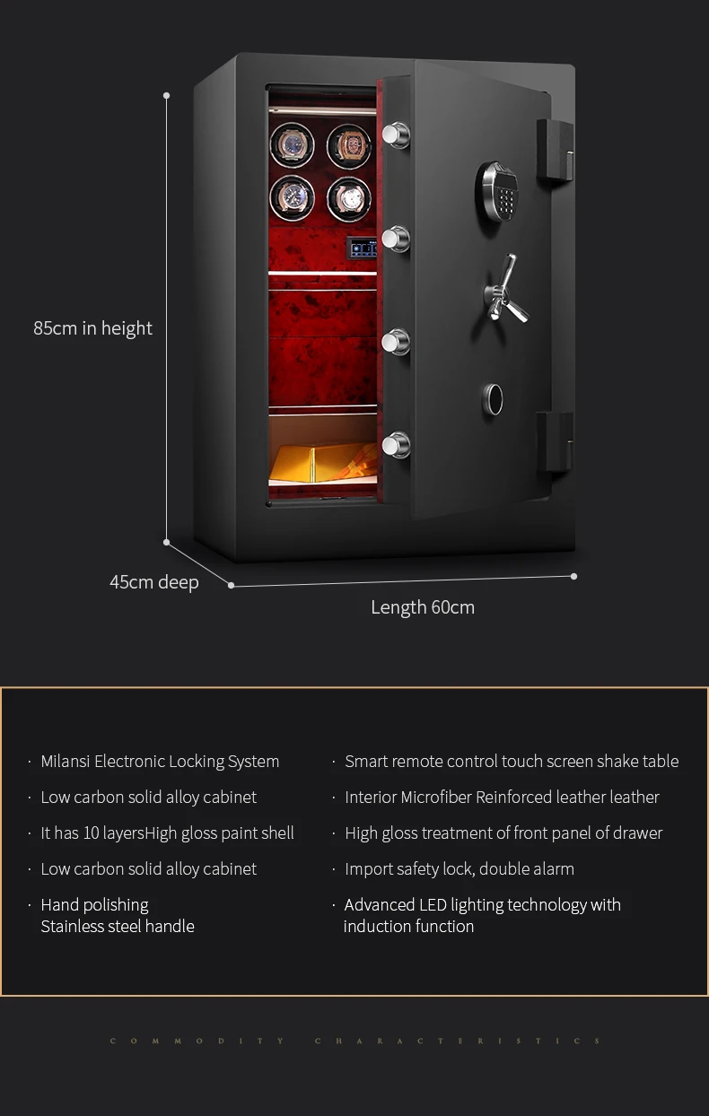 S472dcbb808ac4816a523817a95ea72ddd Luxury Wooden Automatic Watch Box Safe Mechanical Watch Winder Watch Strongbox Anti Theft Jewelry Cash Storage Cabinet