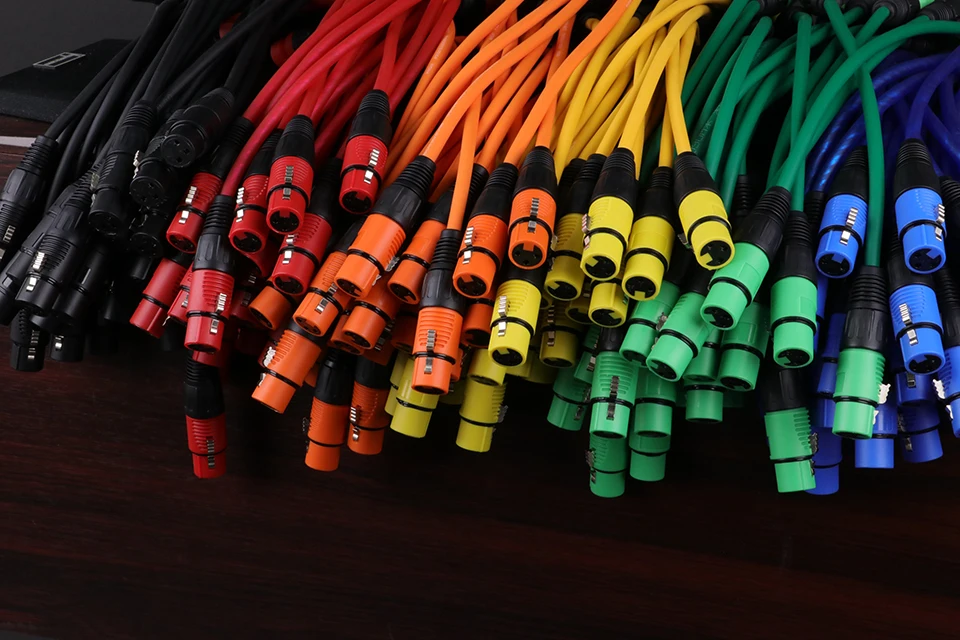 S48966c03668d44dc91cbcd69510e28bbL 1PC 3Pin XLR Cable Male to Female Plastic Plug OFC Copper Shielded For Mixer Microphone Amplifier 0.3m 1m 2m 3m 5m 8m 10m 15m