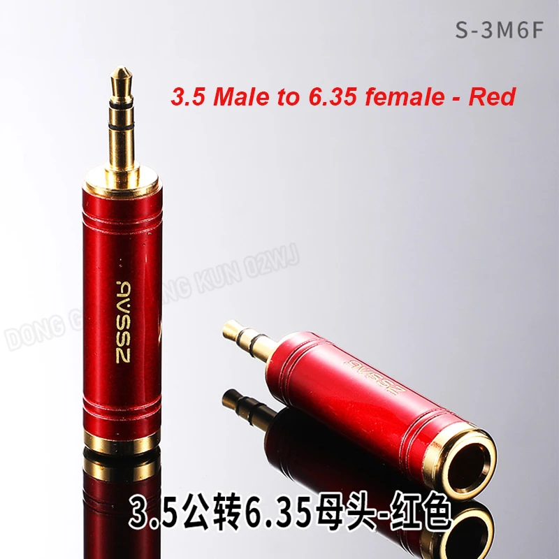 S51f4f37985bc4810a6b0939b0c1851eaN S210G Gold Plated Adapter 6.35 to AV Head 6.5 Male to RCA Lotus Female Microphone Mixer Amplifier Audio Adaptor Connector
