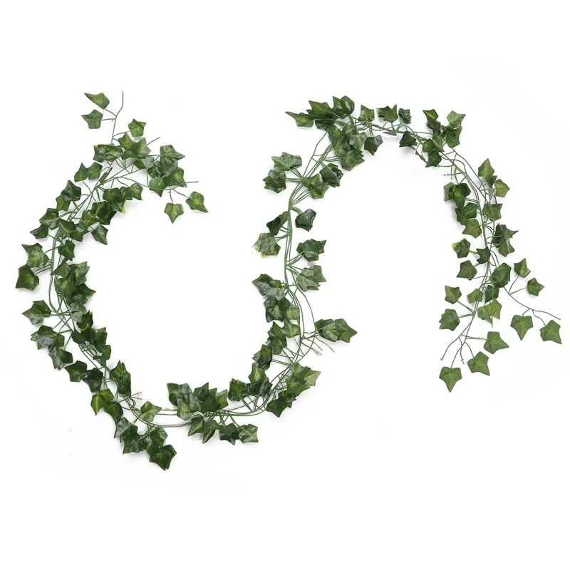 S538df717a0d74d8990d5bea082bf218ez 200CM Artificial Plant Green Ivy Leaf Garland Fake Plant Creeper Hanging Vine DIY for Wedding Party Home Garden Wall Decoration