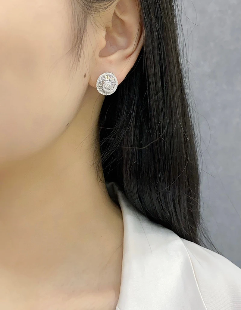 S5391d01eaed74e17b0015118eb8c51dc5 LUOWEND 18K White Gold Earrings Fashion Spiral Design Real Natural Diamond Stud Earrings for Women Wedding High Party Jewelry