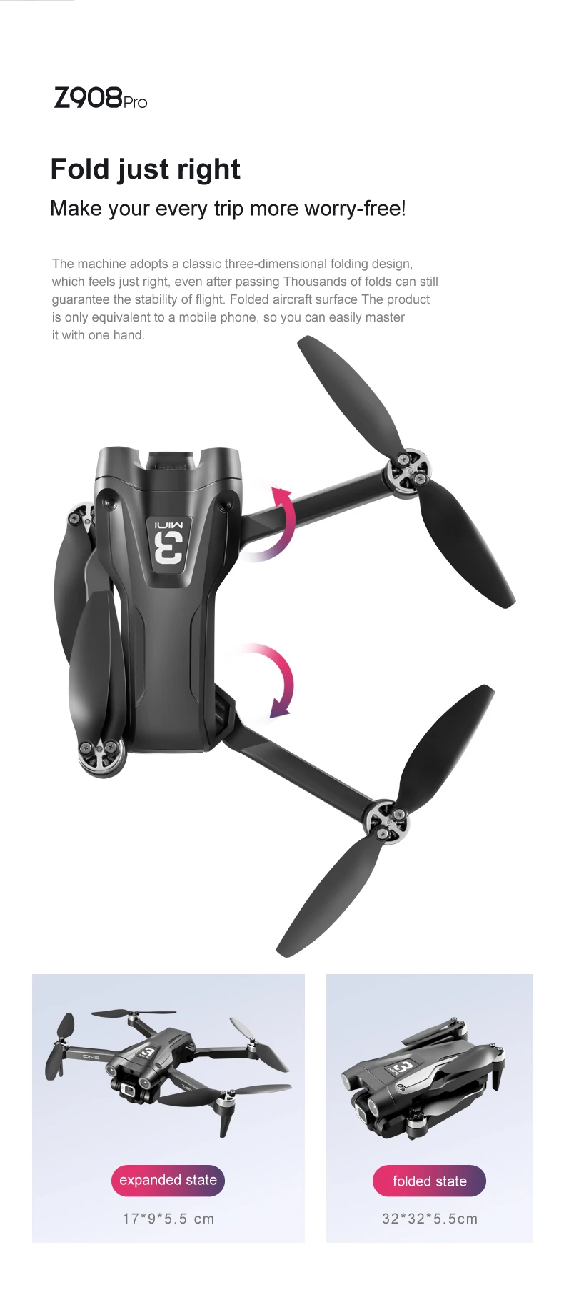 S543fdb7deb74402aab63c2dec46910eeA For Xiaomi Z908Max Drone 8K 5G GPS Professional HD Aerial Photography Dual-Camera Omnidirectional Obstacle Avoidance Quadrotor