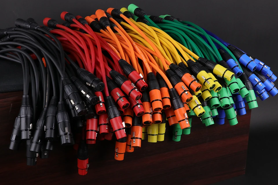 S57a5d7083f71405da4fecbbae4cf8a12m 1PC 3Pin XLR Cable Male to Female Plastic Plug OFC Copper Shielded For Mixer Microphone Amplifier 0.3m 1m 2m 3m 5m 8m 10m 15m