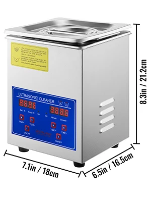 S57b10223e4e94b83a98e6a6797fd7a18F VEVOR Ultrasonic Cleaner Home Appliance Ultrasound Cleaner Ultrasound Cleaning Machine 1.3-30L Portable Washing Machine
