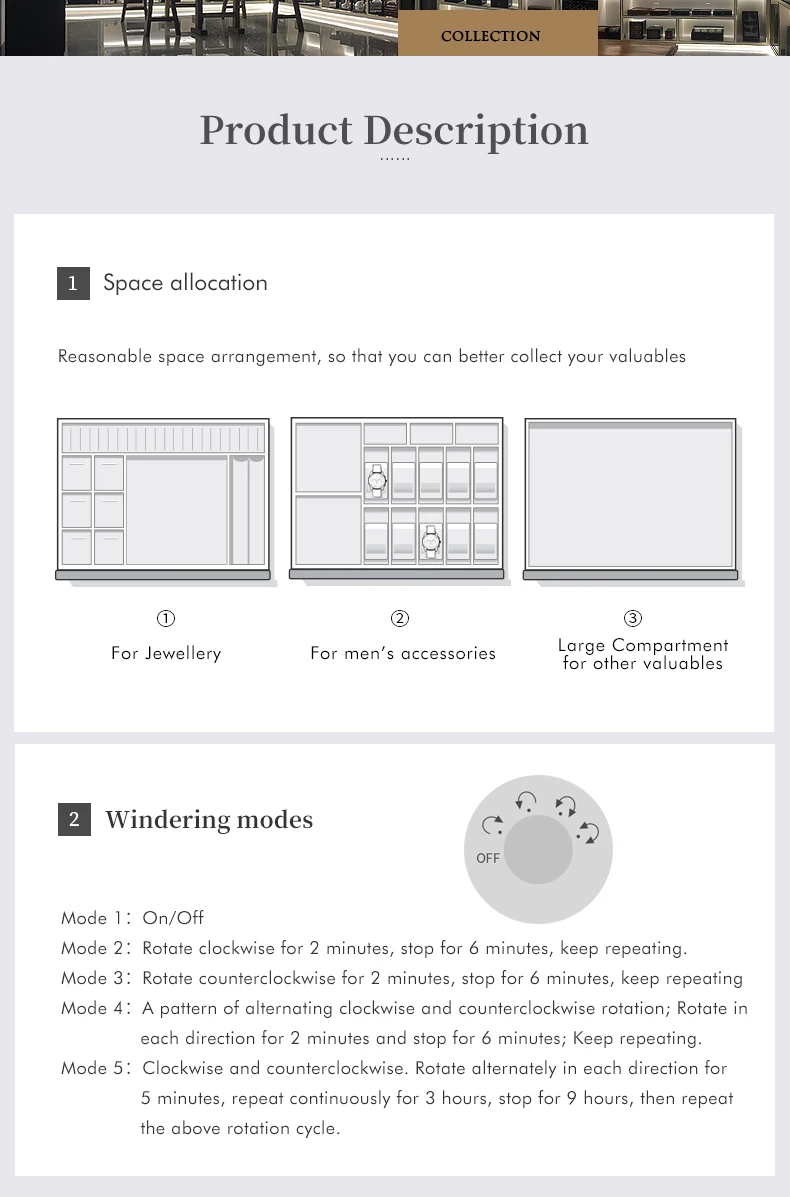 High quality watch winder safe box electronic fingerprint lock custom interior jewelry safe box 15 S5b80f1a175644f779f304c1cd622eb7bo High quality watch winder safe box electronic fingerprint lock custom interior jewelry safe box