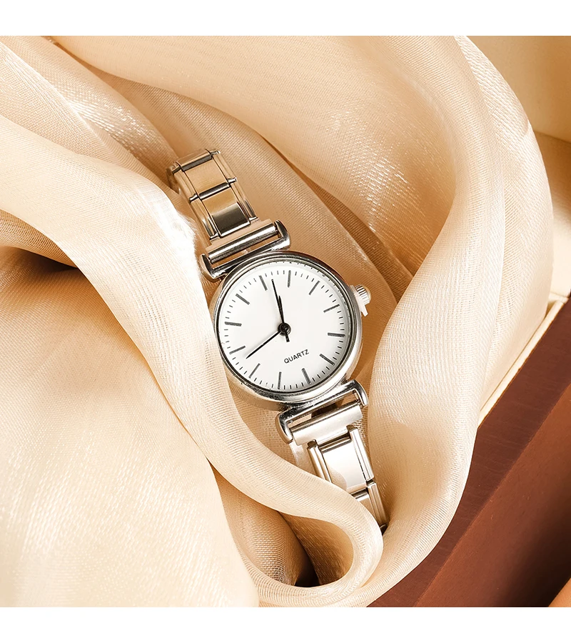 S5be9de2274024c1b94bf9766816f2a493 Hapiship Fashion Women's Stainless Steel White Black Watch Bracelet Bangle For Party Friend Wife Birthday Jewelry Gift G150