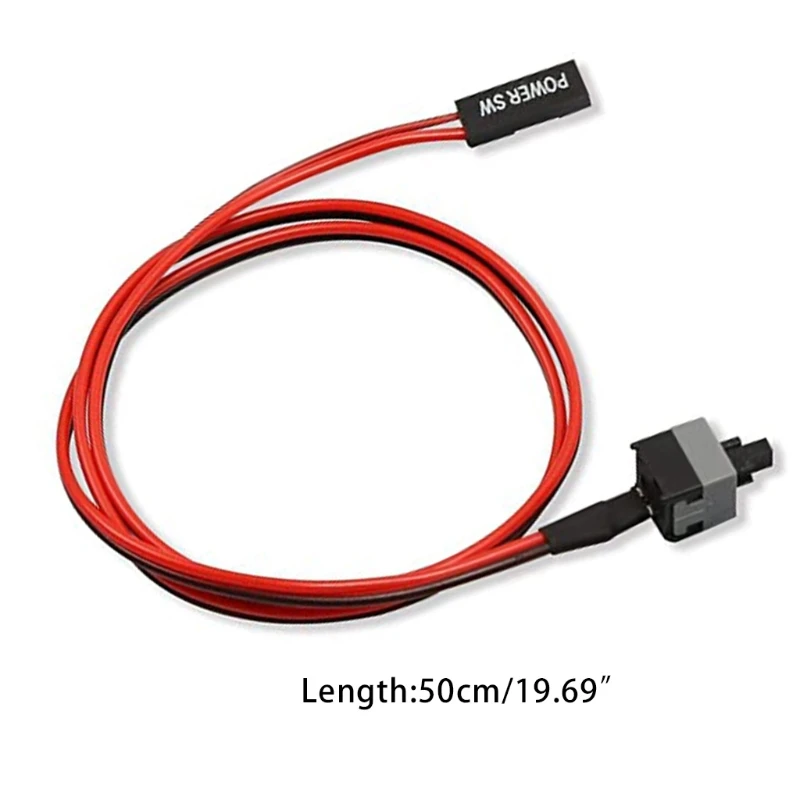 S5d26454a9a64474f999e3647280a99e3T 0.5m 2 Pin Computer Line Cable Chassis Boot Line Reset Line Power Cable