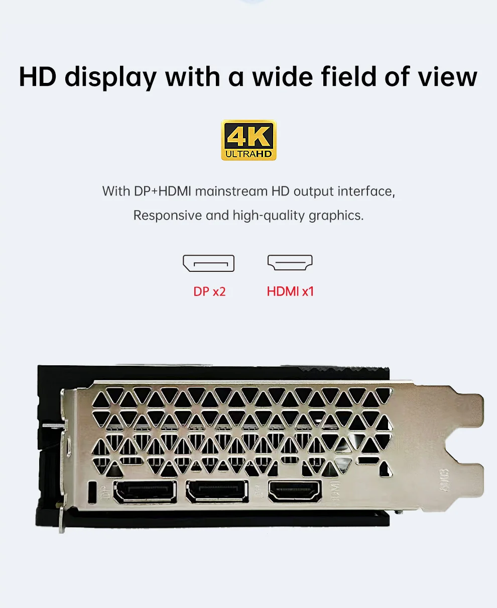 S5f11887abfe34aab999cfb911fde1276E SOYO New AMD Radeon RX580 8G Graphics Card GDDR5 Memory 256Bit Gaming Video Card PCIE3.0x16 DP*3 Desktop Computer Combo