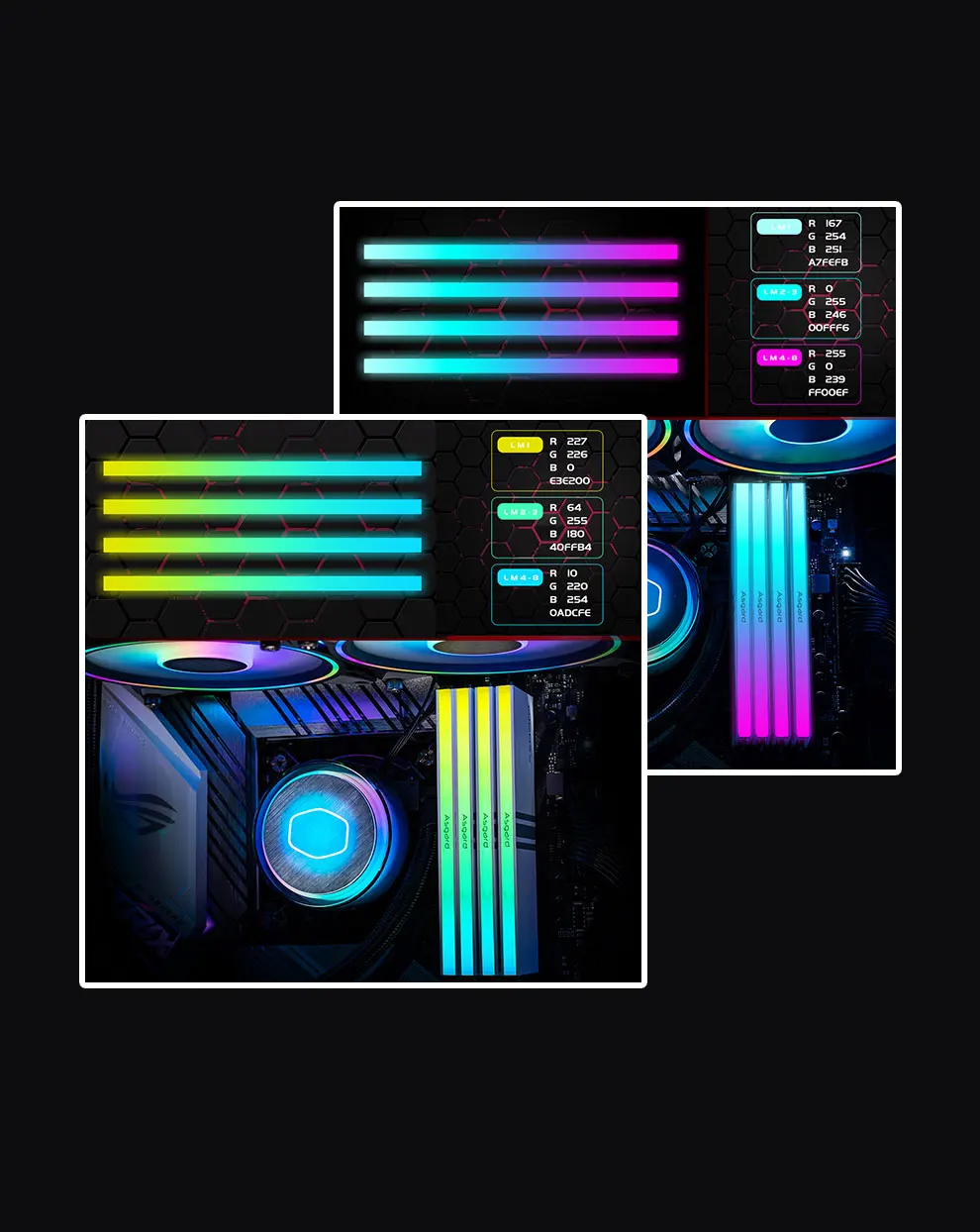 S6734655b75844acba41b544555a529abU Asgard Valkyrie V5 Series RGB RAM 8GBx2 16GBX2 3200MHz 3600MHz RAM Memoria Computer Desktop DDR4 8g 16g 3200MHz 3600Mhz DIMM RGB