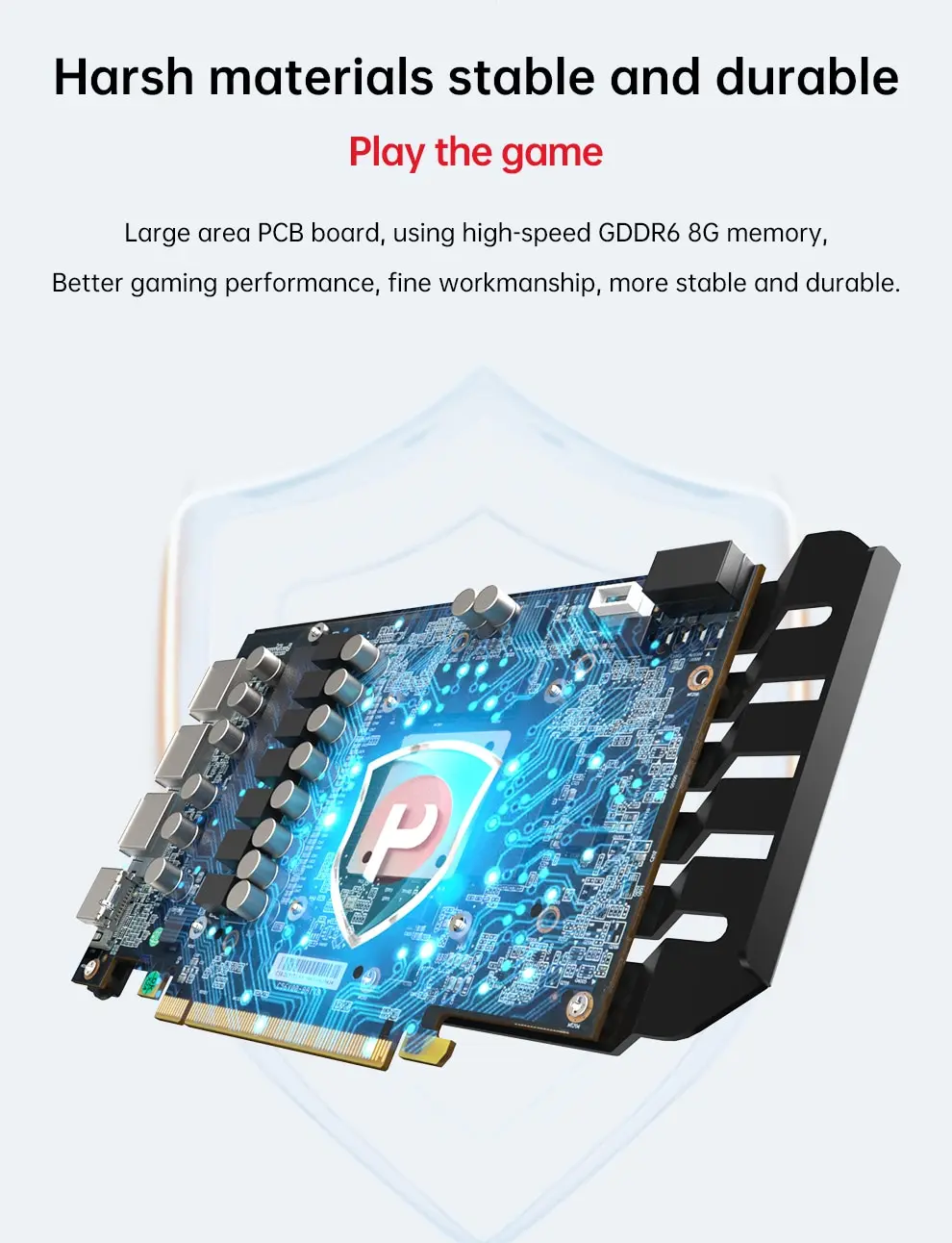 S696493d59bbc4cf2a806eeacb0f49f2b6 SOYO Graphics Card AMD GPU Radeon RX 550 4G GDDR5 128Bit 14nm Computer PC RX550 PCI-E 3.0 Gaming Video Cards Full New