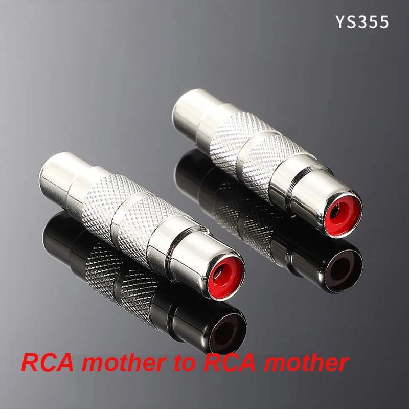 S6b7d9b552b2f4d72a8a690353a1ff387W S210G Gold Plated Adapter 6.35 to AV Head 6.5 Male to RCA Lotus Female Microphone Mixer Amplifier Audio Adaptor Connector