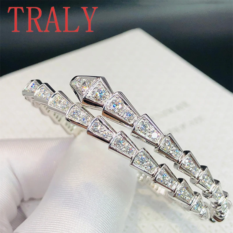 PT950 Platinum True Gold Natural Diamond Snake Bracelet Set with Full Diamond Women's Exquisite Fashion Jewelry 12 S813ed236af4f4e8eaf5dd6783ce9adf1V PT950 Platinum True Gold Natural Diamond Snake Bracelet Set with Full Diamond Women's Exquisite Fashion Jewelry