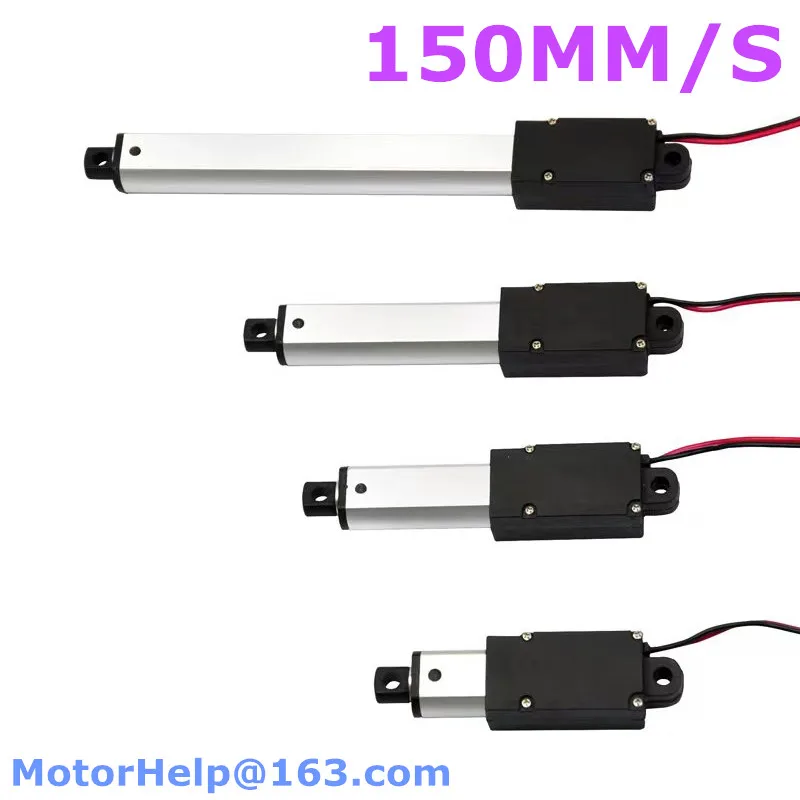 S8fbc3f1a2c48458094a99f2a7f00481cB 6V 12V 24V Micro Linear Actuator motor actuador lineal 10/21/30/50/100mm stroke for Remote Controls Robotics Home Automation