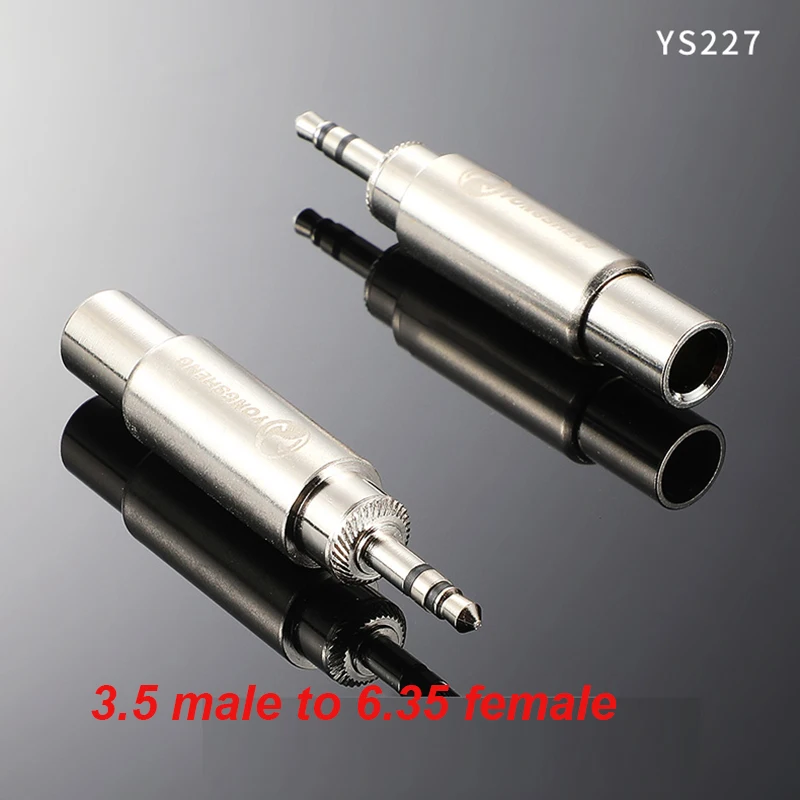 S9177514cbde0438f80a5d8fc4515a344Y S210G Gold Plated Adapter 6.35 to AV Head 6.5 Male to RCA Lotus Female Microphone Mixer Amplifier Audio Adaptor Connector