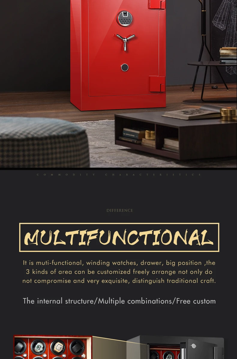 High quality watch winder safe box electronic fingerprint lock custom interior jewelry safe box 10 S92a7893a4f6c46e5b66ef9aaa0a9e7e0G High quality watch winder safe box electronic fingerprint lock custom interior jewelry safe box