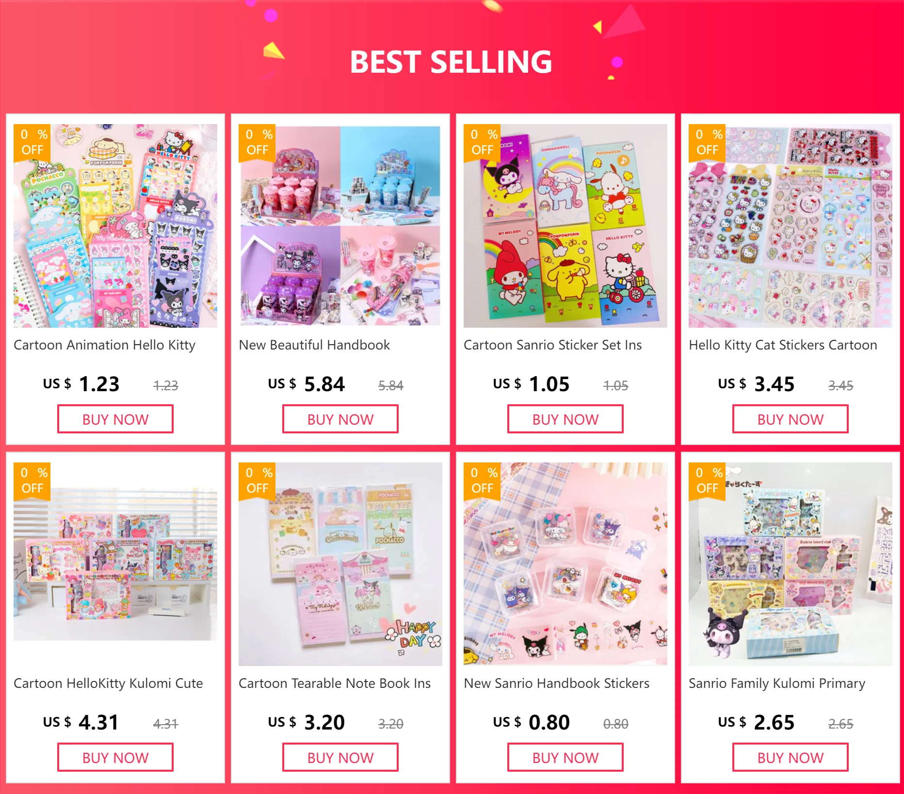 S960cb098f22d4ab59a970d2a51b46ad8c Sanrio 3D Cartoon Cloud Sense Foam Stickers Kt Cat Kulomi Melody Yugui Dog Cartoon Cute Stickers Decorative Toys