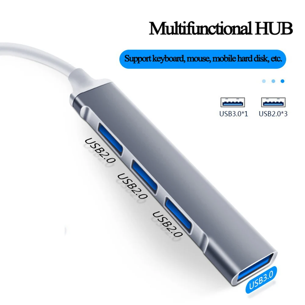 S9bcf32296c8340869157603a6a638a05p USB 3.0 5/8 Port Hub OTG Adapter 5Gpbs High Speed USB 3.0 2.0 Splitter 3.5 Audio for Xiaomi Macbook Pro Air Computer Accessories