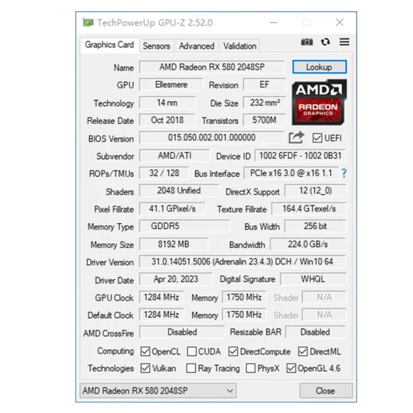 SOYO New AMD Radeon RX580 8G Graphics Card GDDR5 Memory 256Bit Gaming Video Card PCIE3.0x16 DP*3 Desktop Computer Combo - Image 6