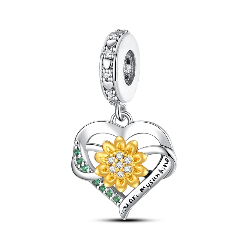 New 925 Sterling Silver Fashion Golden Sunflowers Heart Charms Beads Fit Pandora 925 Original Bracelets Luxury Party DIY Jewelry 17 Sa1808a4d30c84ca4b5fe36bf189bee17Z New 925 Sterling Silver Fashion Golden Sunflowers Heart Charms Beads Fit Pandora 925 Original Bracelets Luxury Party DIY Jewelry