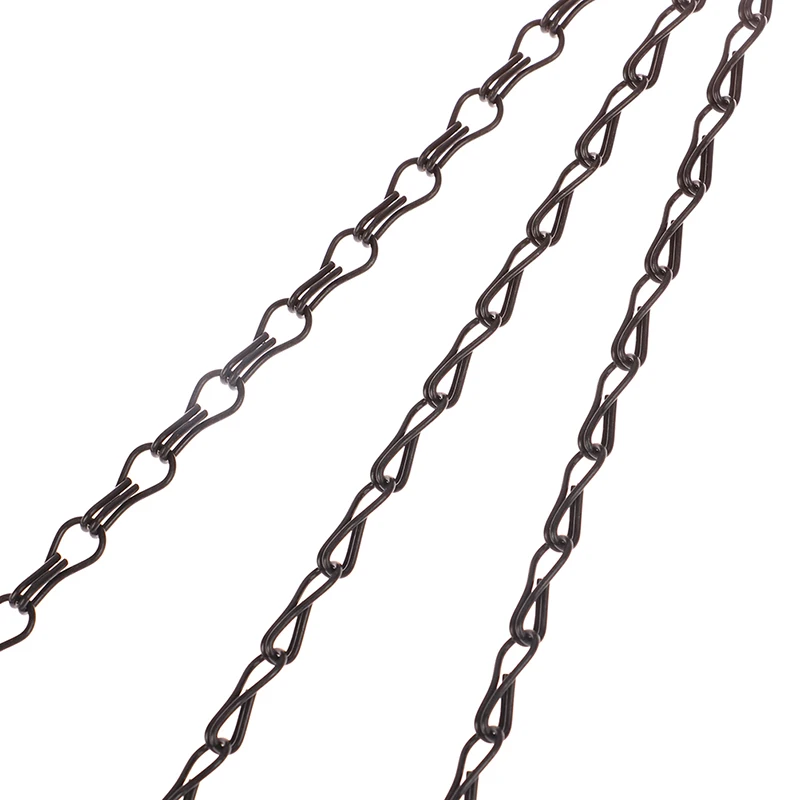 Sa3fb9a5755424c13951c9ad4a73de2dcD 1Pc 40/50cm Imitation Rattan Hanging Basket Flower Pot Chain With 3 Hooks Chains Plants Plant Grow Basin Home Garden Decor