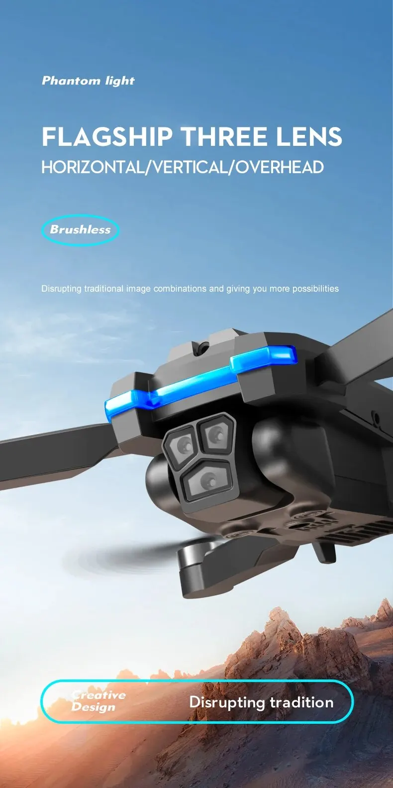 Sa4ea54a4285c4bdcb565cdda17ef2864q S8S GPS Drone 5G Wifi 8K HD Dual ESC Camera Optical Flow 360° Obstacle Avoidance Brushless Motor RC Foldable Quadcopter 9000M