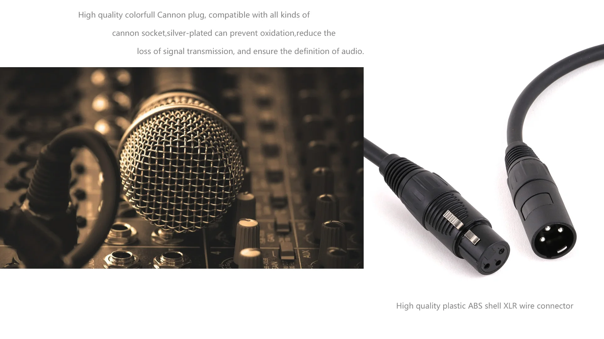 Sa7c225da96c44ff29d01b423e415305d9 1PC 3Pin XLR Cable Male to Female Plastic Plug OFC Copper Shielded For Mixer Microphone Amplifier 0.3m 1m 2m 3m 5m 8m 10m 15m