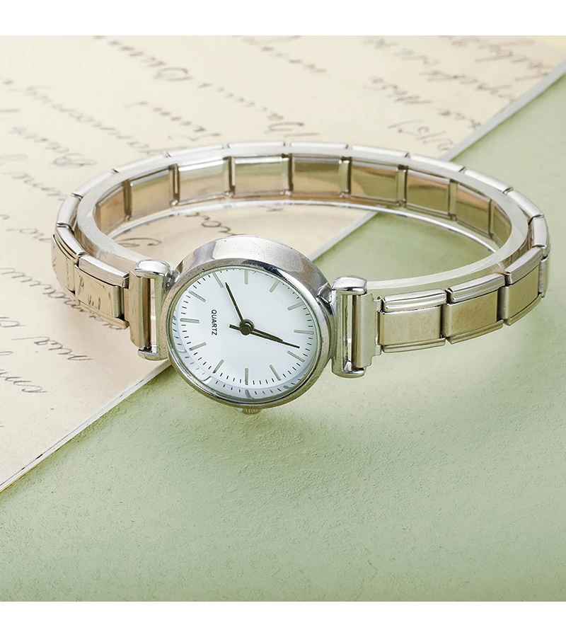 Sa90b65eef45945db88d921839a9541c2G Hapiship Fashion Women's Stainless Steel White Black Watch Bracelet Bangle For Party Friend Wife Birthday Jewelry Gift G150