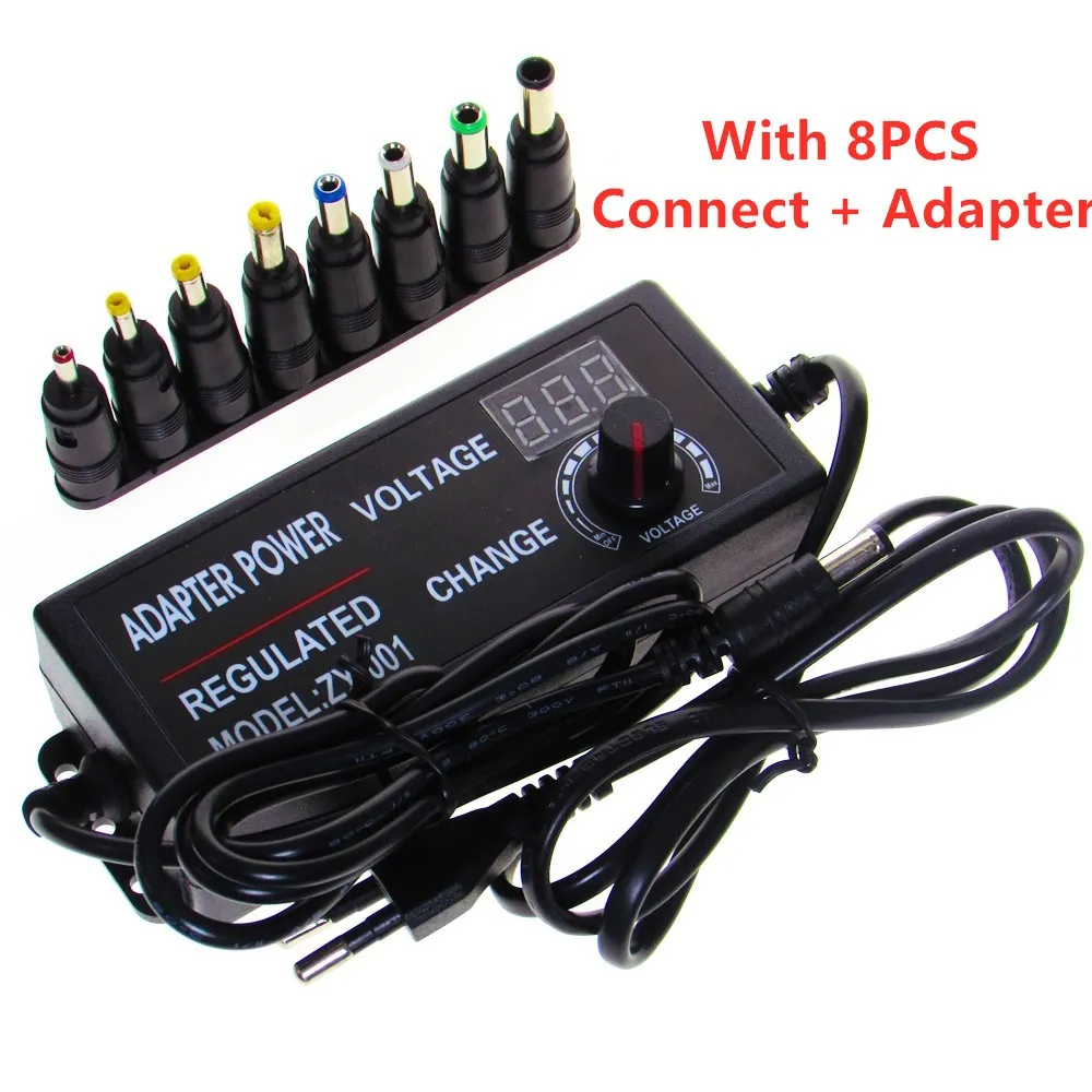 Sa981501ffa3c4c70bacba1dd4e02e029H 3V 9V 12V 24V 36V Adjustable AC DC Power Supply Adapter 12 V Volt 1A 2A 3A 5A 10A With Jack Adapter Plug Female Home Appliance