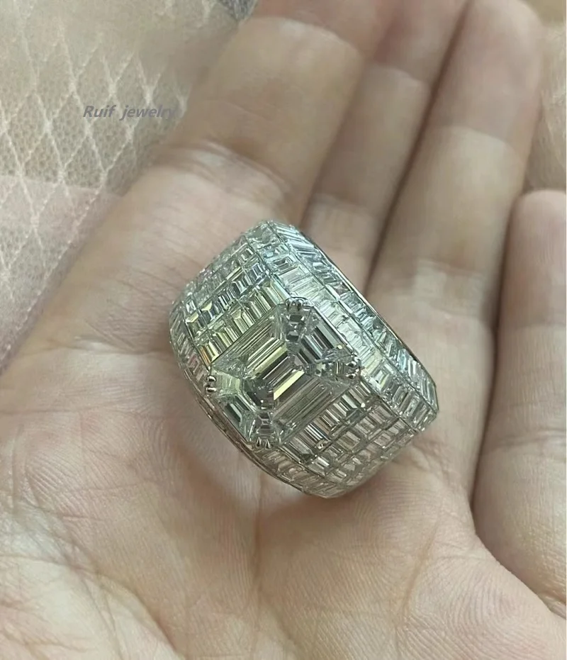 Sab19b67aba8a4b4ea6534590e5488b8cg Ruif Unique Customized Luxury Design 10ct Center Lab Grown Diamonds Rings for Men Special Fascinating Jewelry