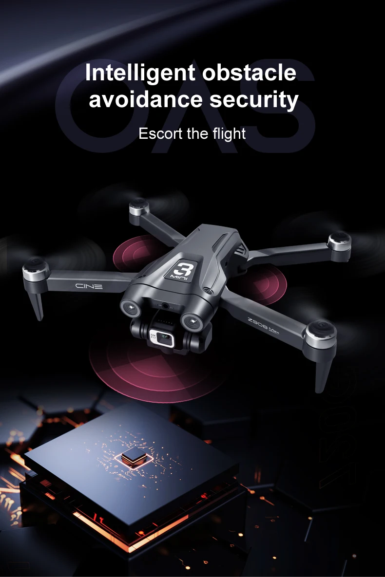 For Xiaomi Z908Max Drone 8K 5G GPS Professional HD Aerial Photography Dual-Camera Omnidirectional Obstacle Avoidance Quadrotor