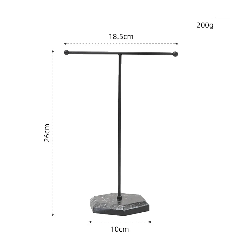 Sb00fcc29e3db4e2ab199c93b0981e9adr High Level Wooden Bottom Gold T-shaped Earrings Ring Necklace Watch Jewelry Shelf Jewelry Stand Counter Pendant Jewelry Display