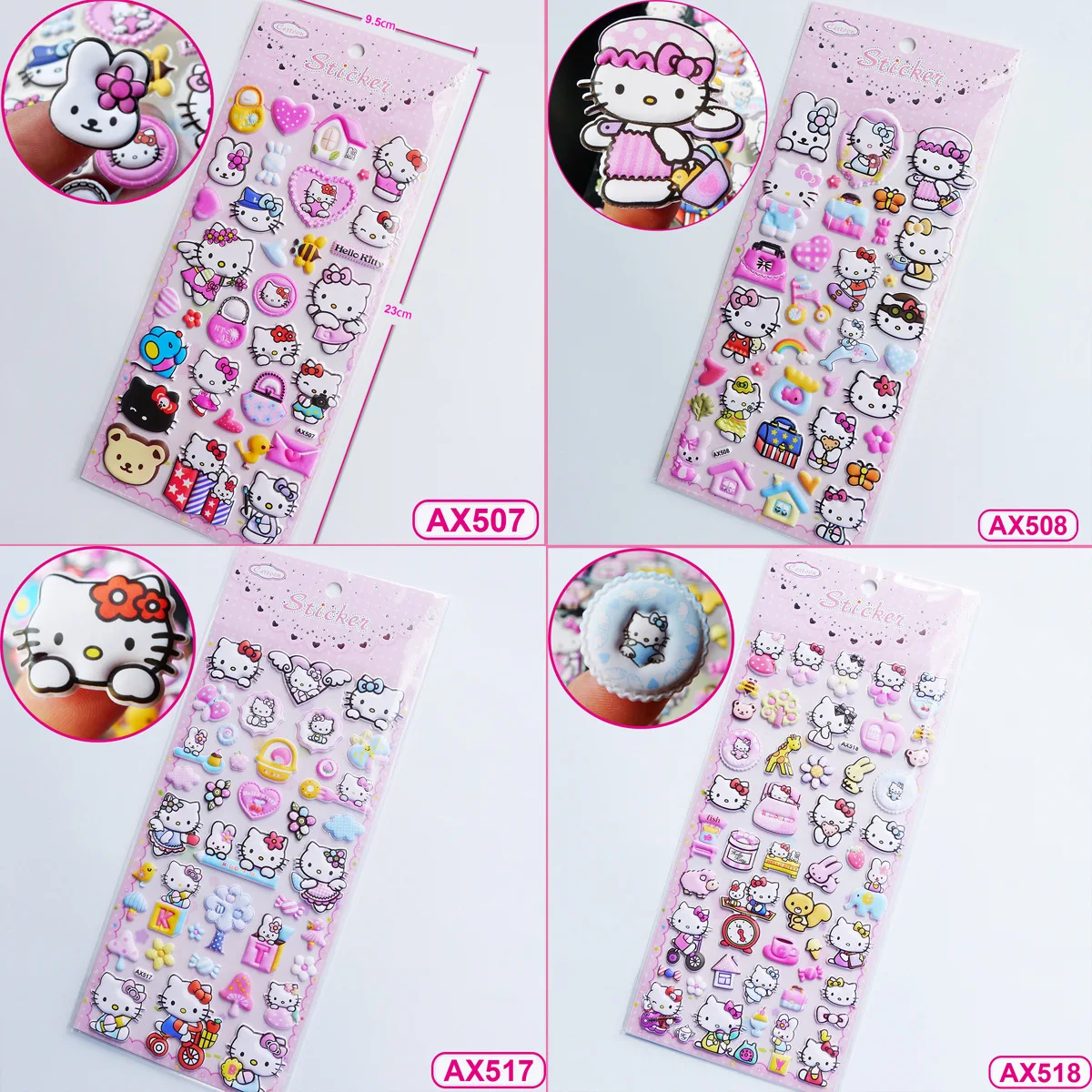 Sb5323e43a55841fc9ece5cf6f340506d8 Sanrio 3D Cartoon Cloud Sense Foam Stickers Kt Cat Kulomi Melody Yugui Dog Cartoon Cute Stickers Decorative Toys