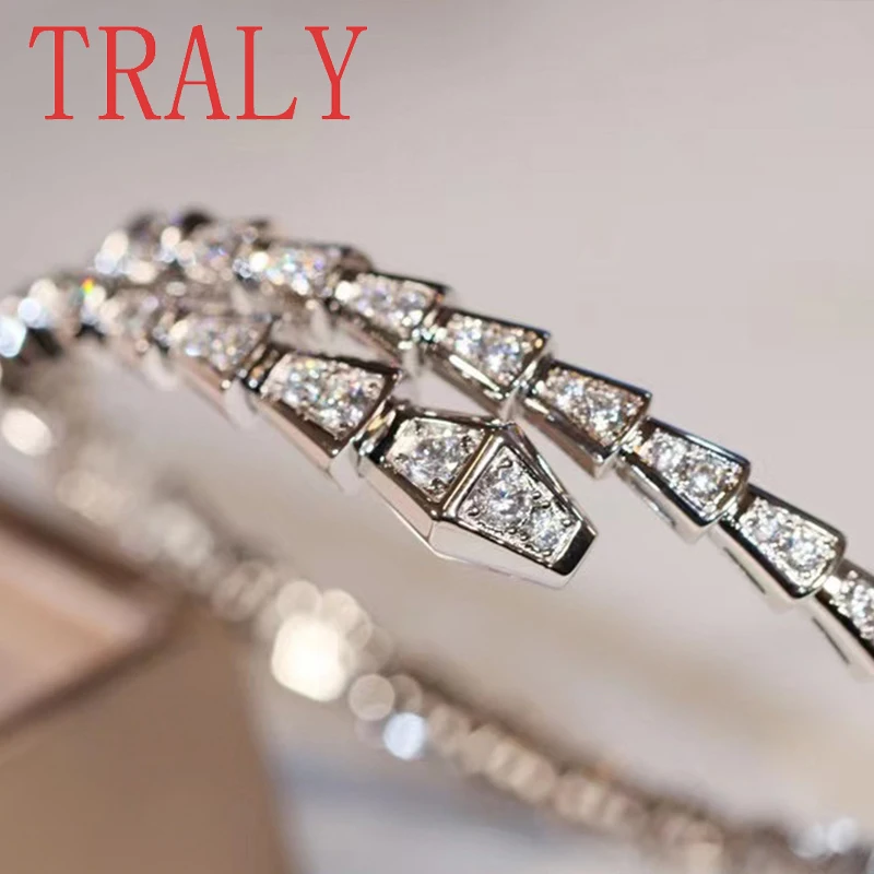 PT950 Platinum True Gold Natural Diamond Snake Bracelet Set with Full Diamond Women's Exquisite Fashion Jewelry 9 Sb545d03d5a5a4768805ffbcd95edc8e8f PT950 Platinum True Gold Natural Diamond Snake Bracelet Set with Full Diamond Women's Exquisite Fashion Jewelry