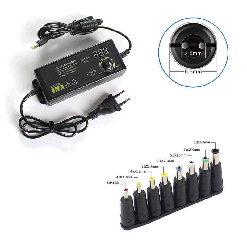 Sb67ad661cb7f4e1da9921b6186b33b2fF Various Voltage 3V 12V 24V 36V Adjustable AC-DC Power Supply Adapter 3V-24V-3A With Jack Adapter Plug Female For Home Appliance