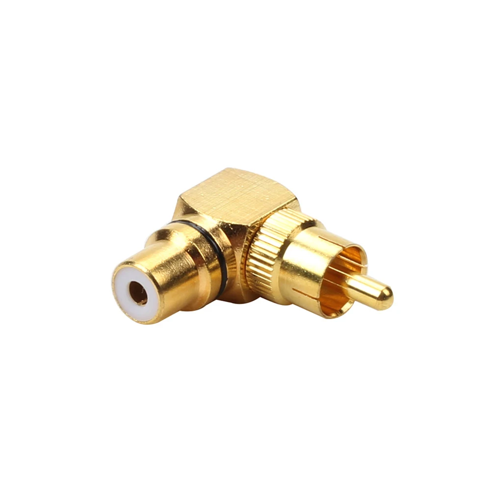 Sca2debd84a434d4d9785ae5bcb02b230u Audio Equipment Mixers RCA Adapter Audio Adapter L Shape 1pcs 90Degree Elbow Gold Male To Female Metal Plug RCA
