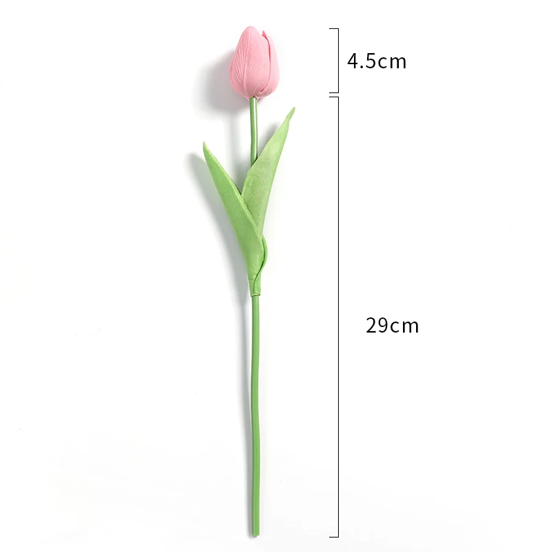 Scacbeee7f9ac4784ad0441314508fc3am 10Pcs Tulip Artificial Flowers Bouquet 29cm Real Touch PE Fake Flowers for Wedding Decoration Ceremony Decor Home Garden Decor